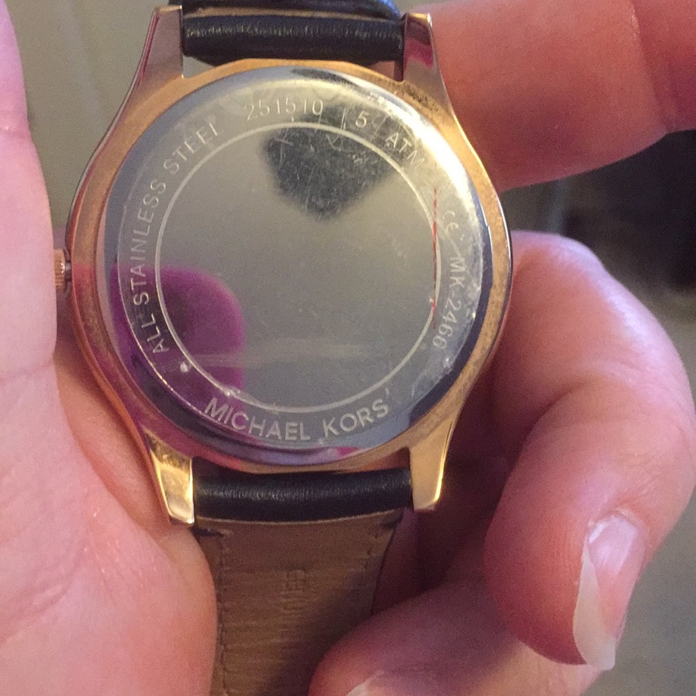 Michael Kors Leather Strap Watch - Picture 4 of 5